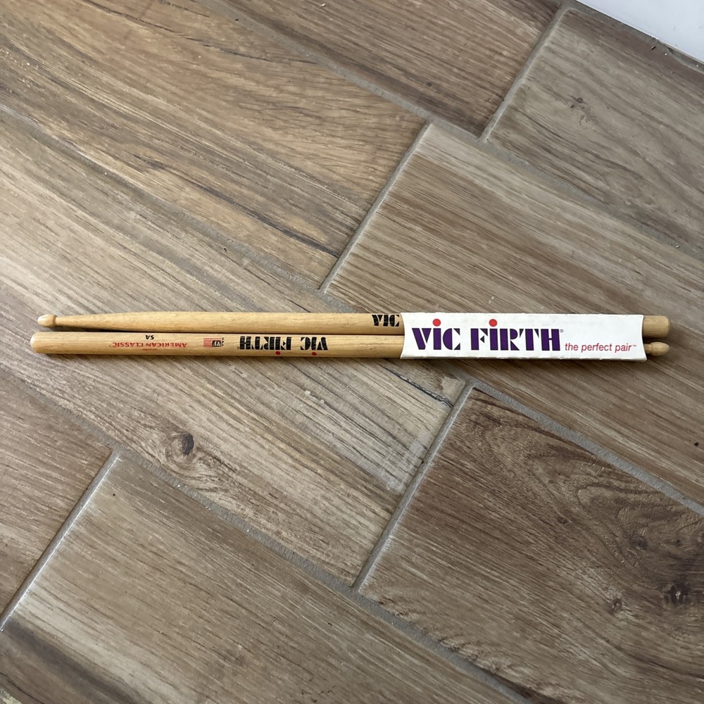 Vic Firth‎ 16" Wooden Drum Sticks Model 5A Hickory Amer Classic Made in USA 7a